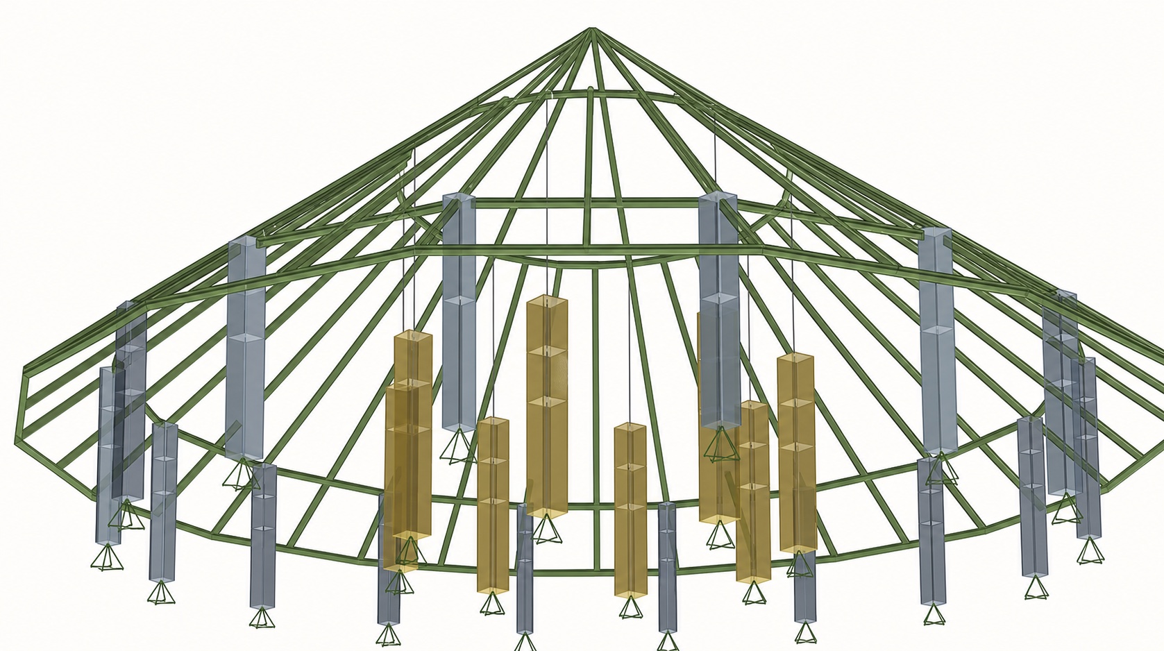 Modelo estructural del proyecto Rosewood Mayakoba